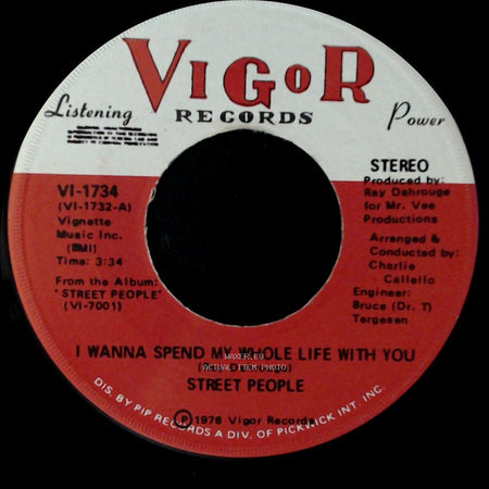Street People - Wanna Slow Dance With You Baby (At The Disco) / I Wanna Spend My Whole Life With You side B