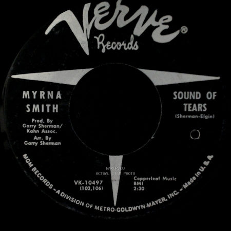 Myrna Smith - Sound Of Tears / Move A Little Closer To Him side A