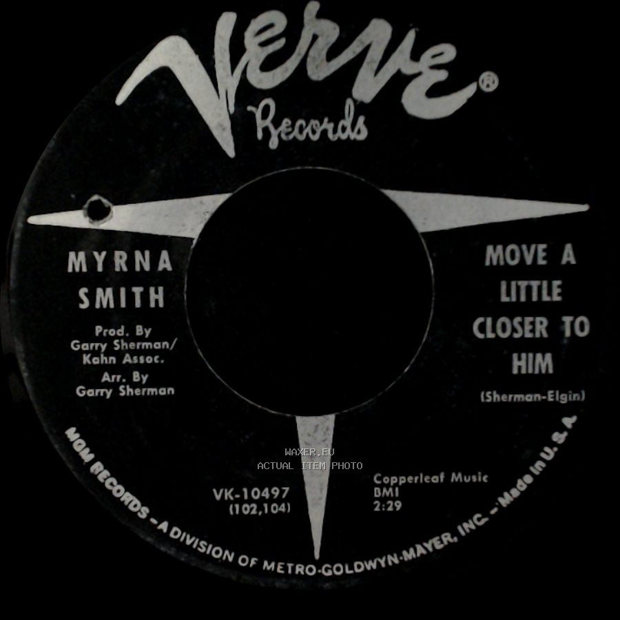 Myrna Smith - Sound Of Tears / Move A Little Closer To Him side B