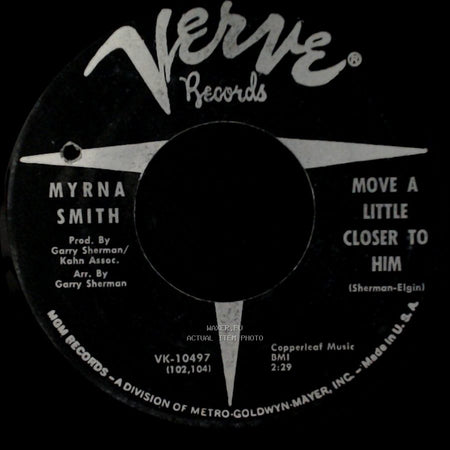 Myrna Smith - Sound Of Tears / Move A Little Closer To Him side B