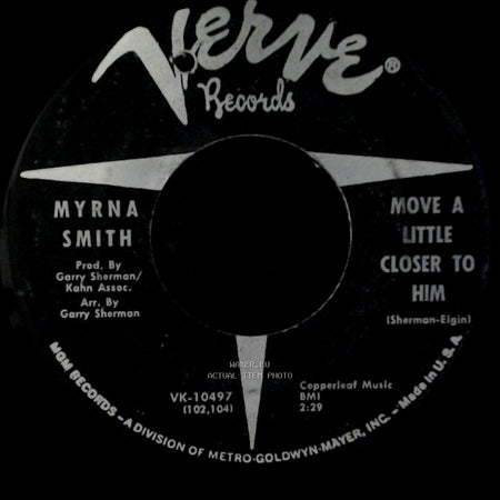 Myrna Smith - Sound Of Tears / Move A Little Closer To Him side A