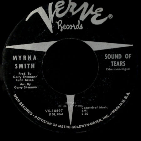 Myrna Smith - Sound Of Tears / Move A Little Closer To Him side B