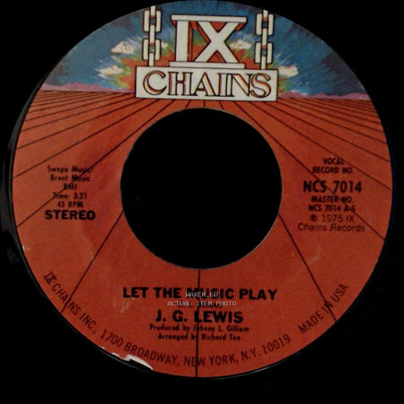 J. G. Lewis - Let The Music Play / Let The Music Play side A