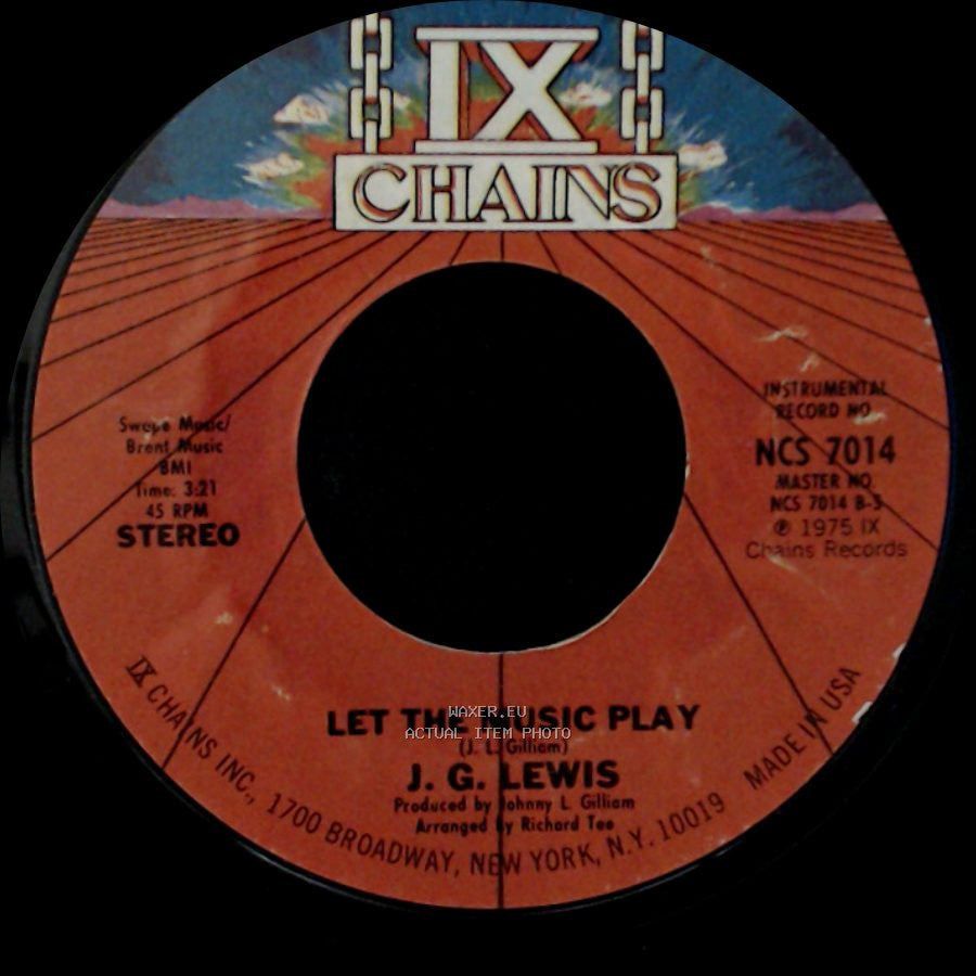 J. G. Lewis - Let The Music Play / Let The Music Play side B