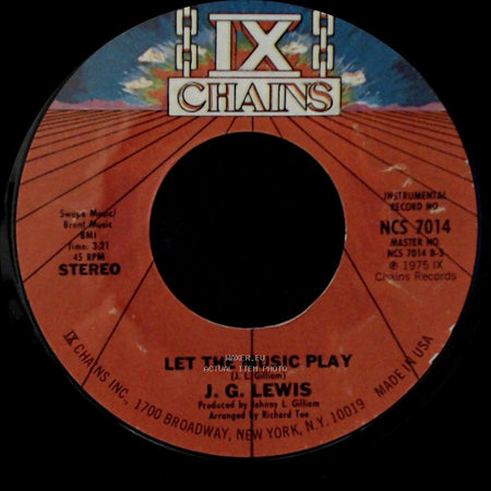 J. G. Lewis - Let The Music Play / Let The Music Play side B