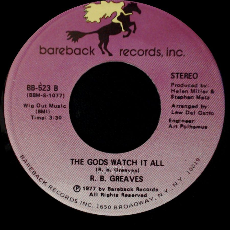 R. B. Greaves - Who's Watching The Baby (Margie) / The Gods Watch It All side A