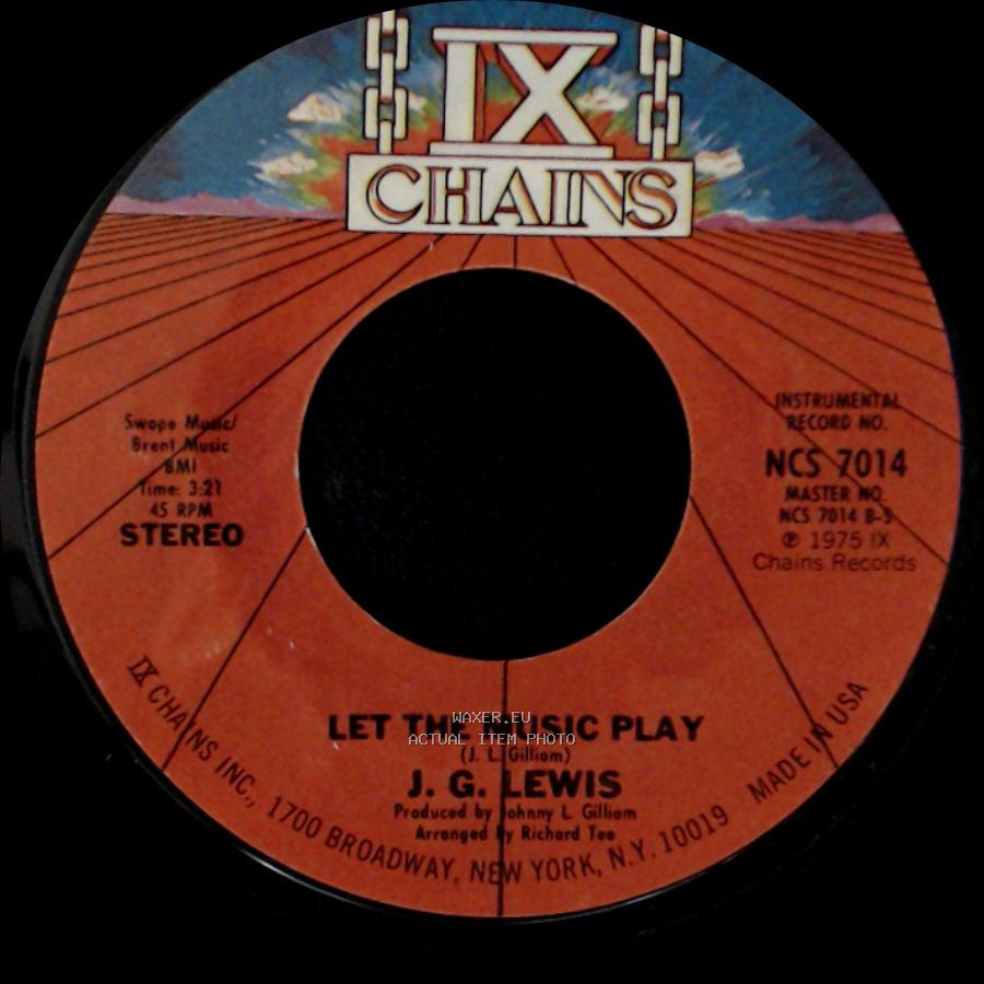 J. G. Lewis - Let The Music Play / Let The Music Play side A