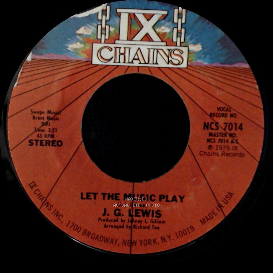 J. G. Lewis - Let The Music Play / Let The Music Play side B