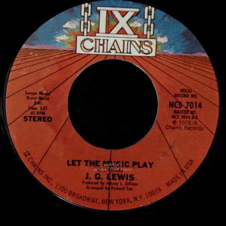 J. G. Lewis - Let The Music Play / Let The Music Play side B