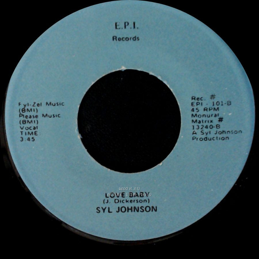 Syl Johnson - Love Baby / Goodie Goodie Good Time side A