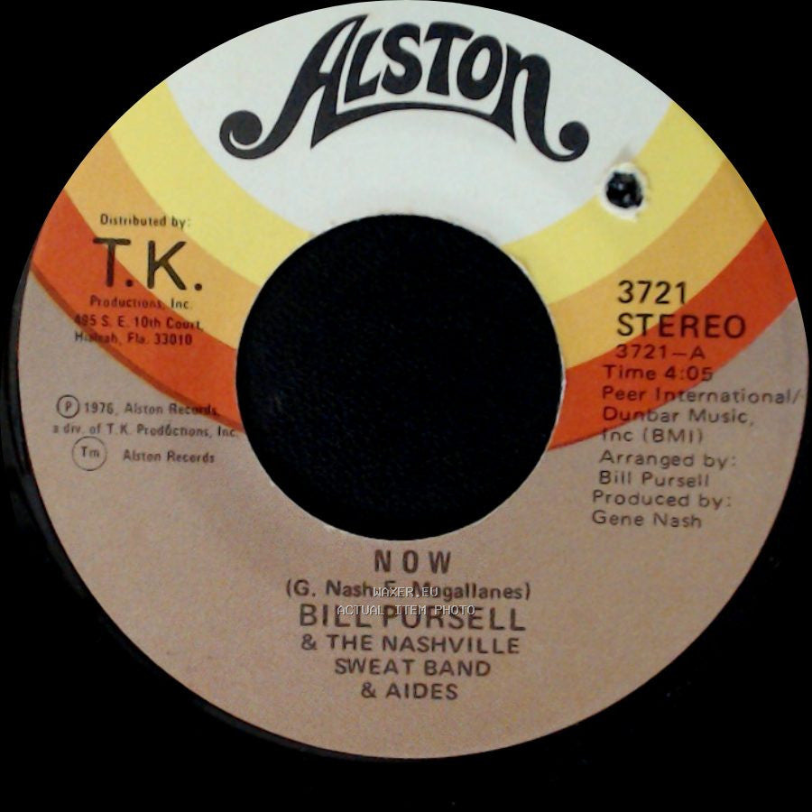 Bill Pursell & The Nashville Sweat Band & Aides - Now / Deja Vu side A