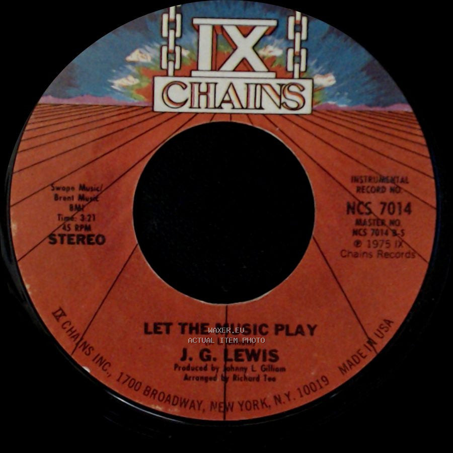 J. G. Lewis - Let The Music Play / Let The Music Play side A