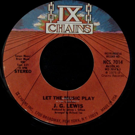 J. G. Lewis - Let The Music Play / Let The Music Play side A