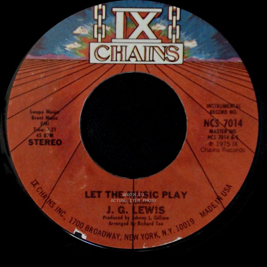 J. G. Lewis - Let The Music Play / Let The Music Play side A