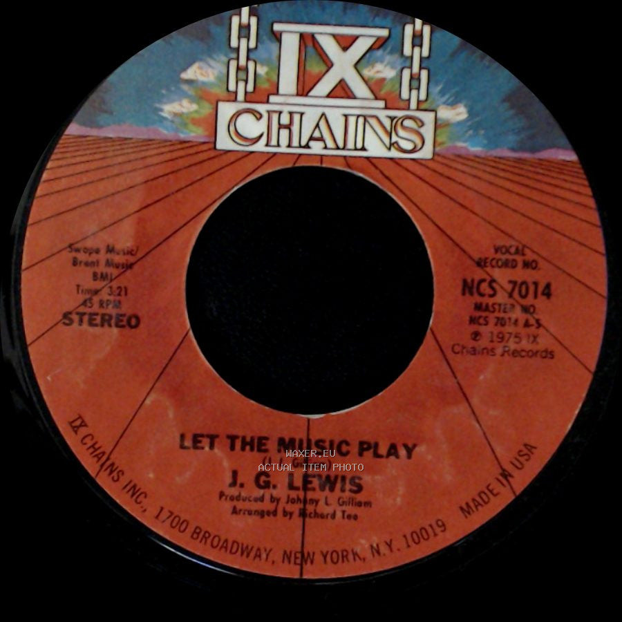 J. G. Lewis - Let The Music Play / Let The Music Play side B