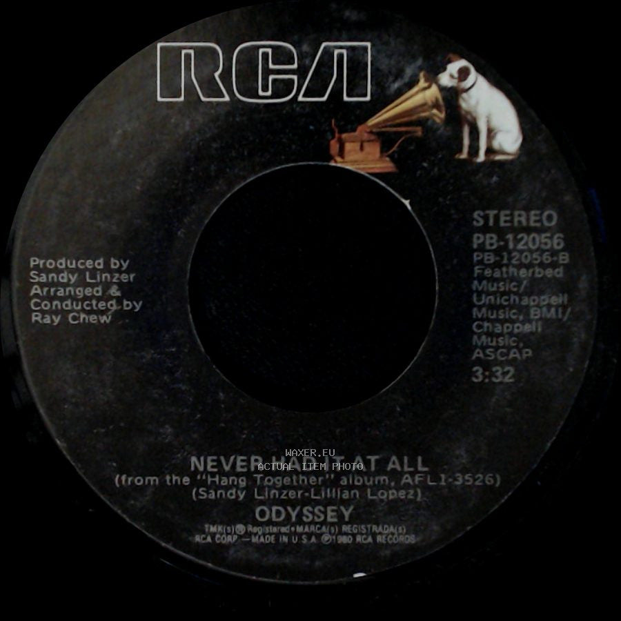 Odyssey - Never Had It At All / Hang Together side A