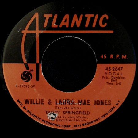 Dusty Springfield - Willie & Laura Mae Jones / That Old Sweet Roll side A
