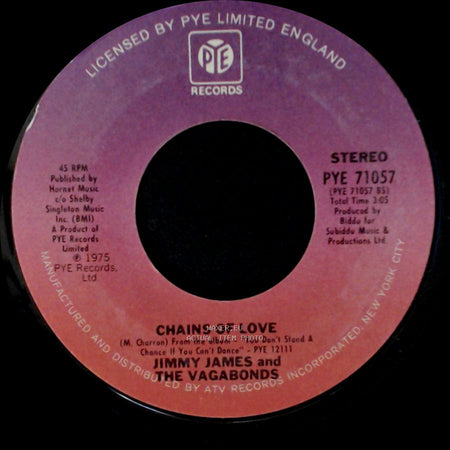 Jimmy James And The Vagabonds - Chains Of Love / I Am Somebody side A