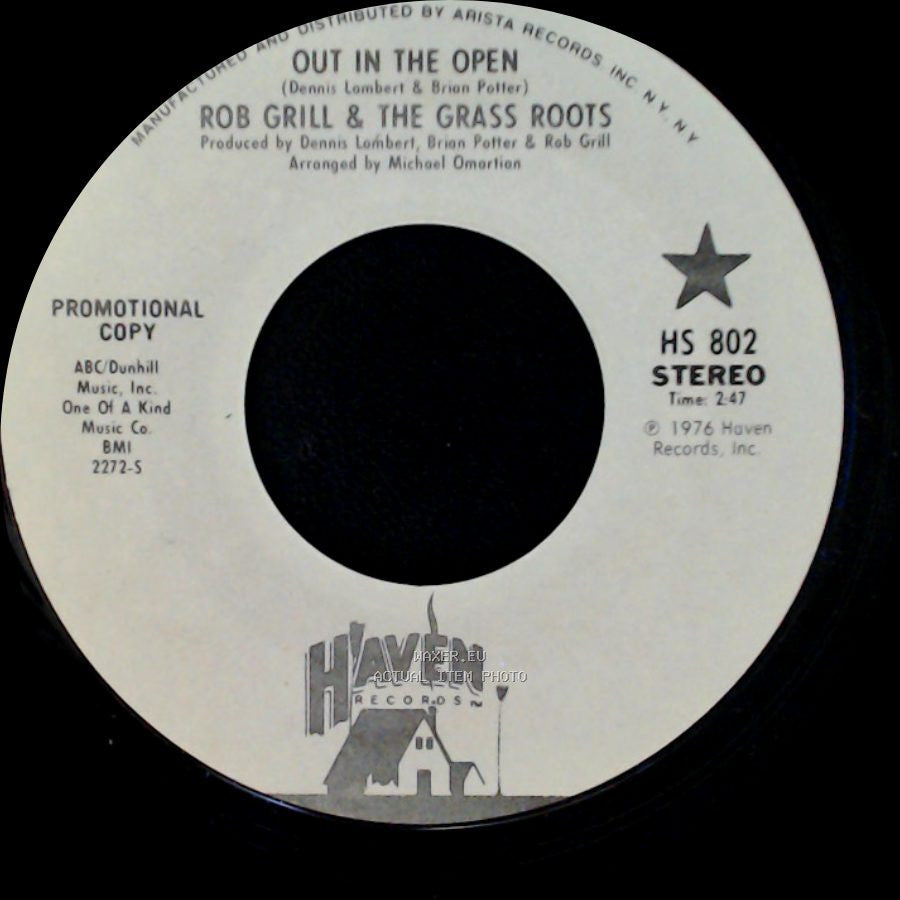 Rob Grill & The Grass Roots - Out In The Open / Out In The Open side A