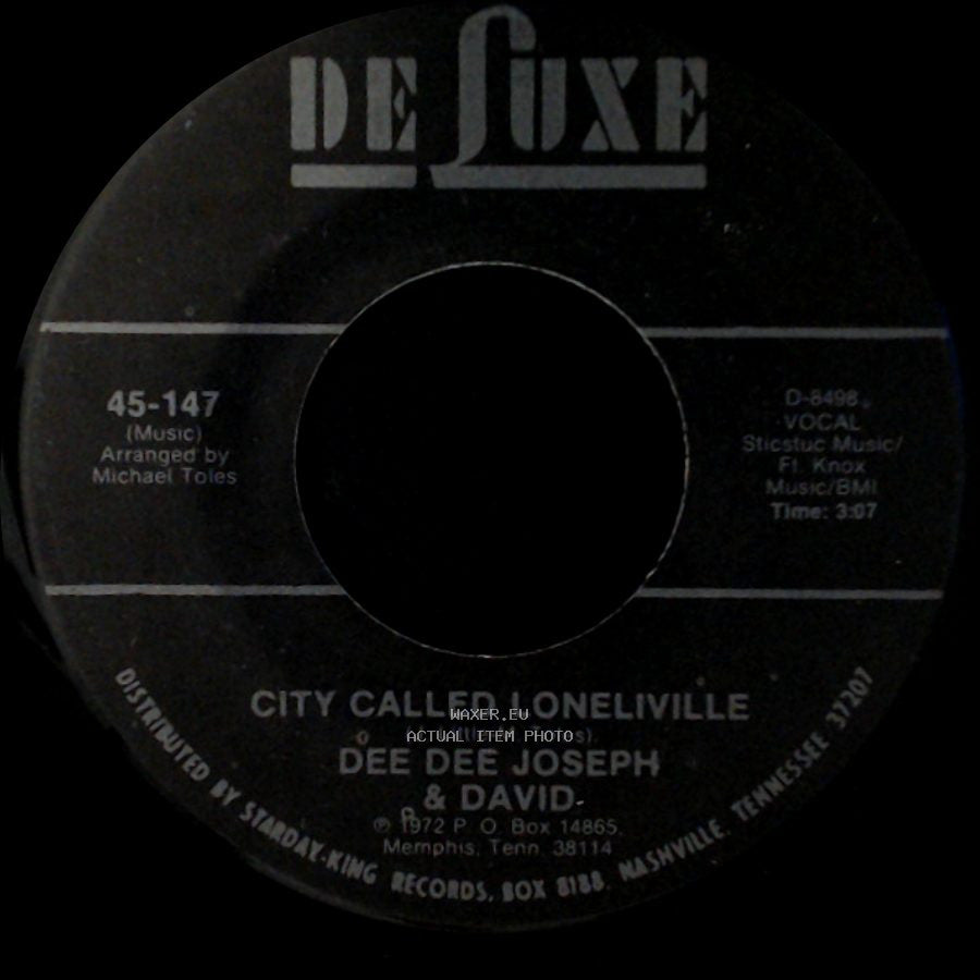 Dee Dee Joseph & David - City Called Loneliville / Devil Made Me Do It side A