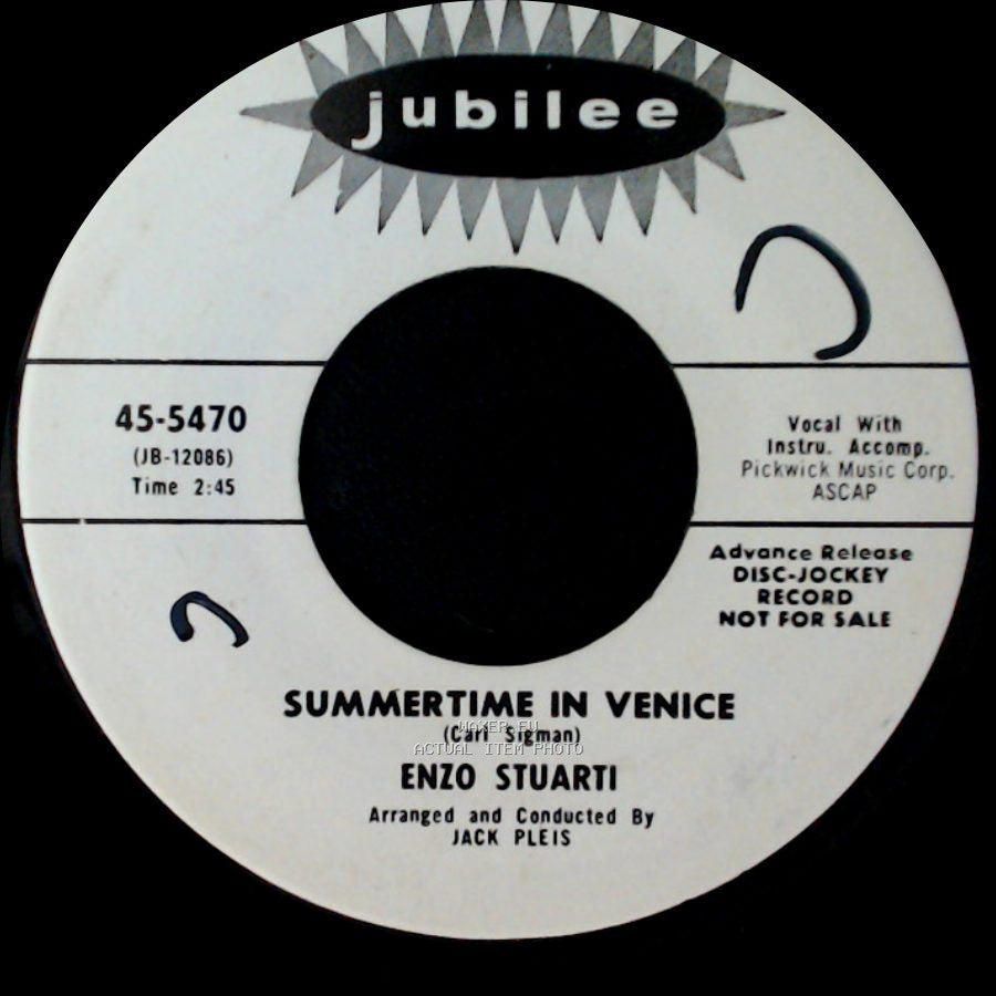 Enzo Stuarti - Summertime In Venice / Forever And A Day side A