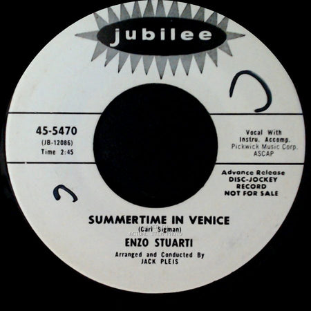Enzo Stuarti - Summertime In Venice / Forever And A Day side A