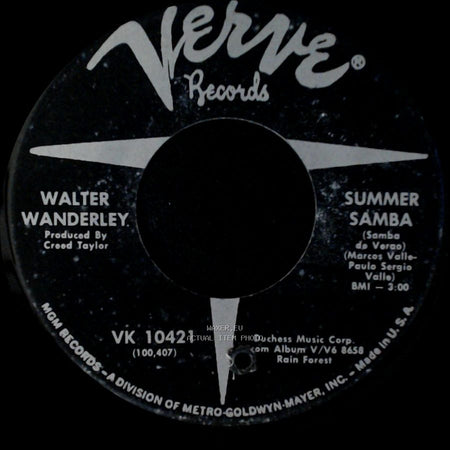 Walter Wanderley - Call Me / Summer Samba side B