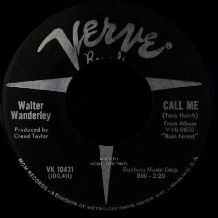 Walter Wanderley - Call Me / Summer Samba side A