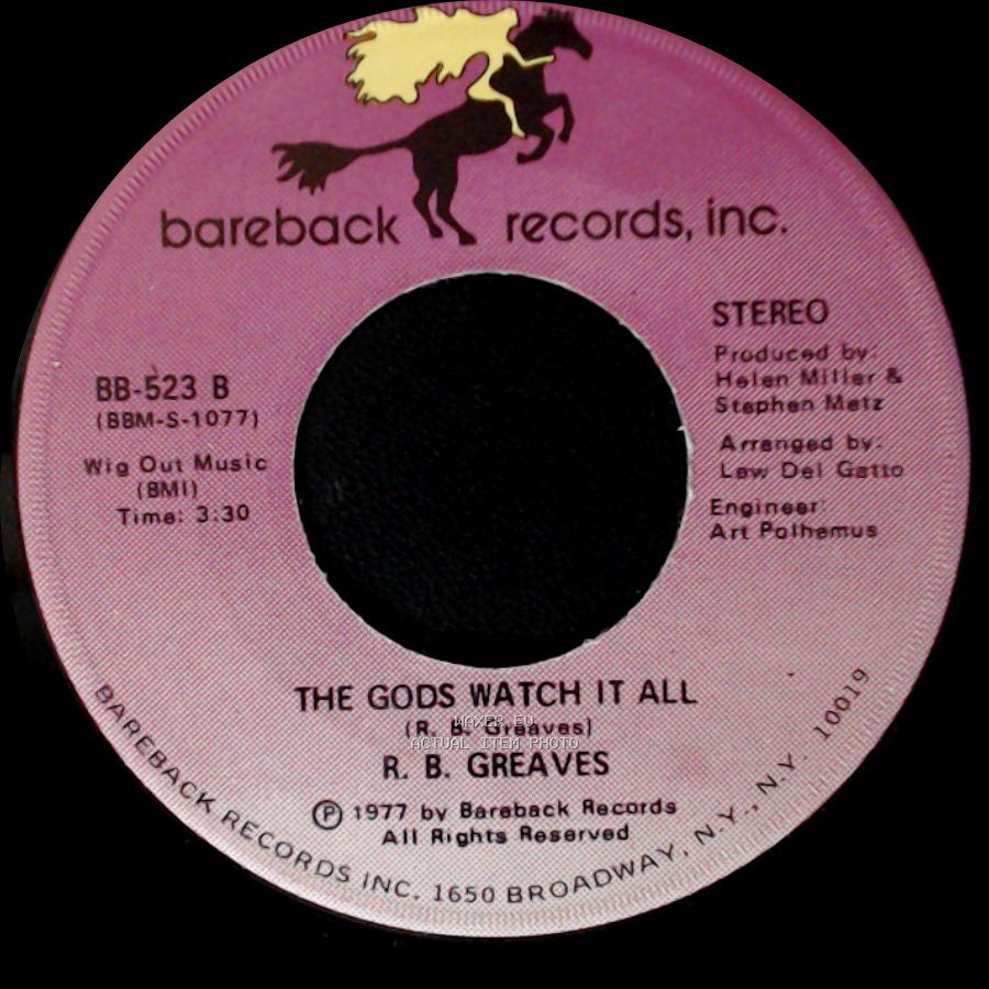 R. B. Greaves - Who's Watching The Baby (Margie) / The Gods Watch It All side A