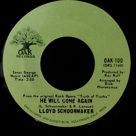 Lloyd Schoonmaker - He Will Come Again / God Called Unto Abraham side A