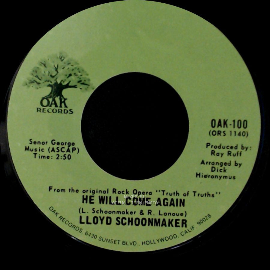 Lloyd Schoonmaker - He Will Come Again / God Called Unto Abraham side A