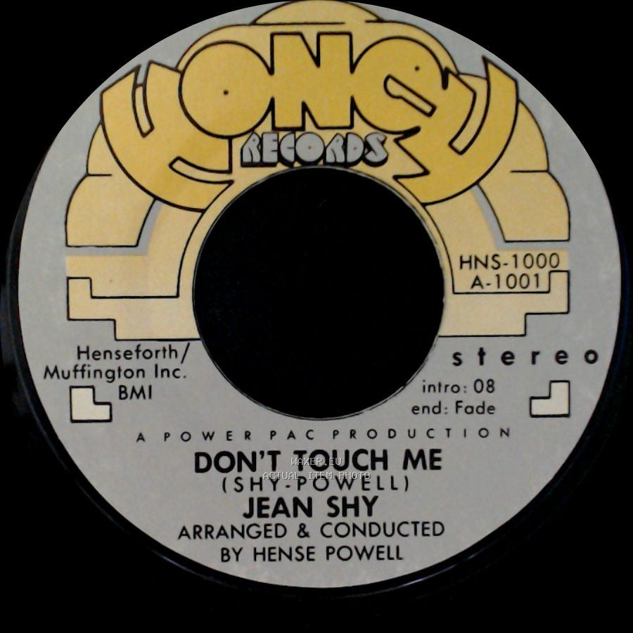 Jean Shy - Our Love Is Lost / Don't Touch Me side B