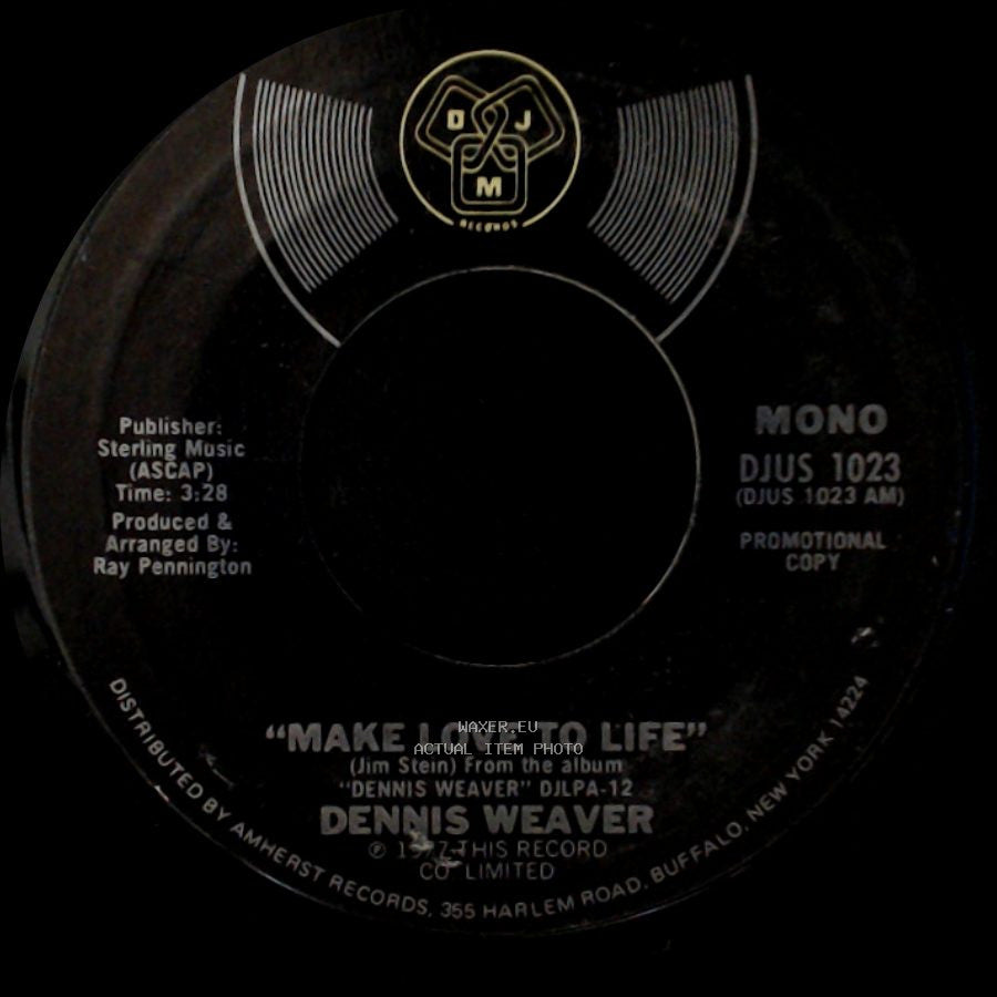 Dennis Weaver - Make Love To Life / Make Love To Life side A