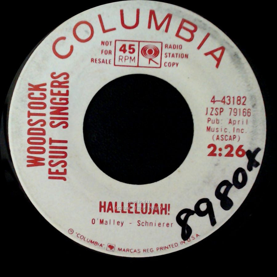 Woodstock Jesuit Singers - Is The World Still As Fine As It Was? / Hallelujah! side B
