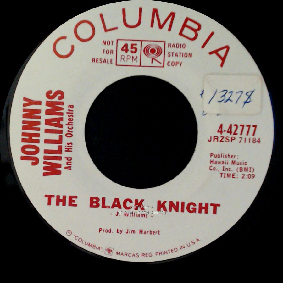 Johnny Williams And His Orchestra - The Black Knight / Augie's Great Piano side A