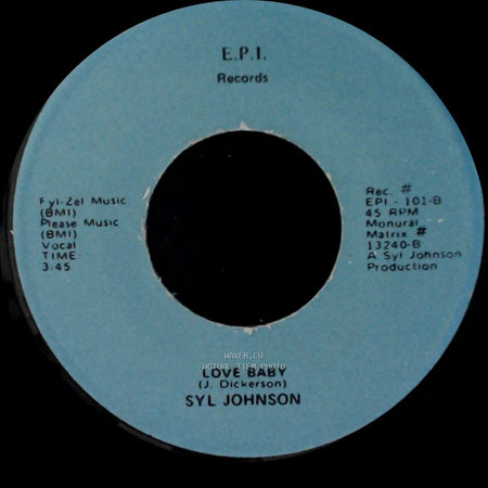 Syl Johnson - Love Baby / Goodie Goodie Good Time side B
