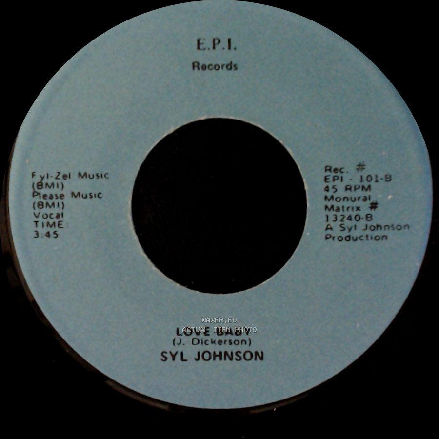 Syl Johnson - Love Baby / Goodie Goodie Good Time side A