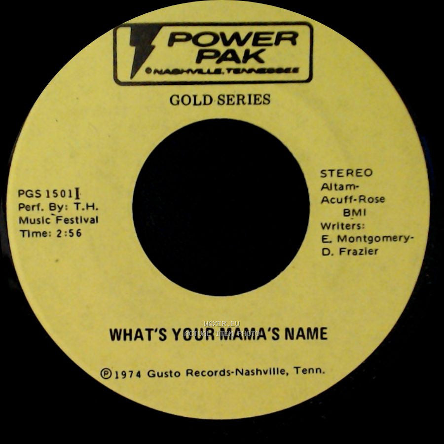 T.H. Music Festival - Blood Red And Goin' Down / What's Your Mama's Name side B