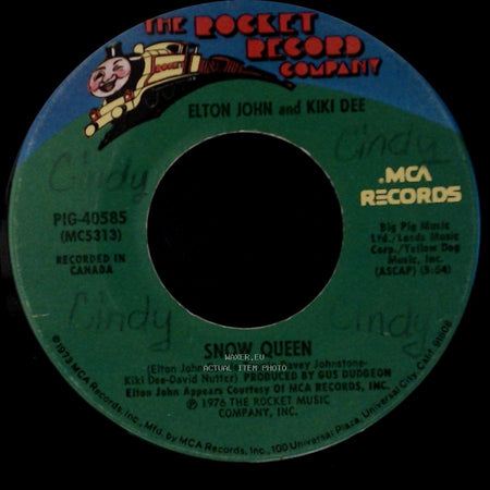 Elton John And Kiki Dee - Snow Queen / Don't Go Breaking My Heart side A