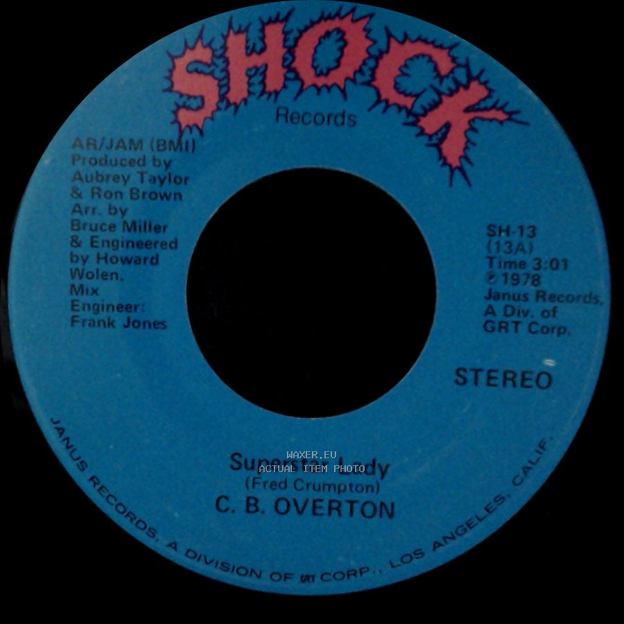 C. B. Overton - When It Rains It Pours / Superstar Lady side A