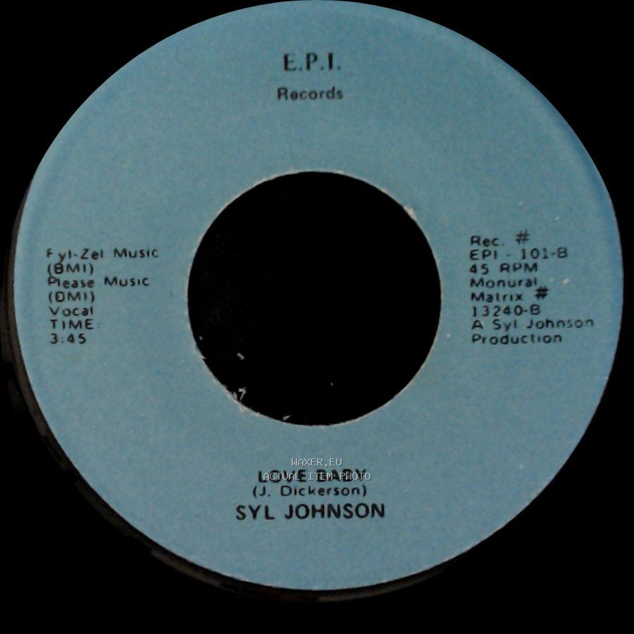 Syl Johnson - Love Baby / Goodie Goodie Good Time side B