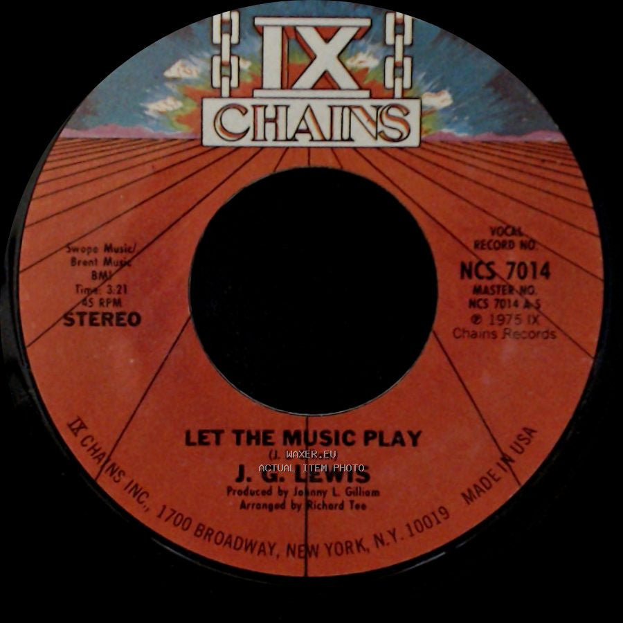 J. G. Lewis - Let The Music Play / Let The Music Play side A