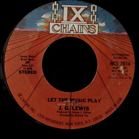 J. G. Lewis - Let The Music Play / Let The Music Play side B