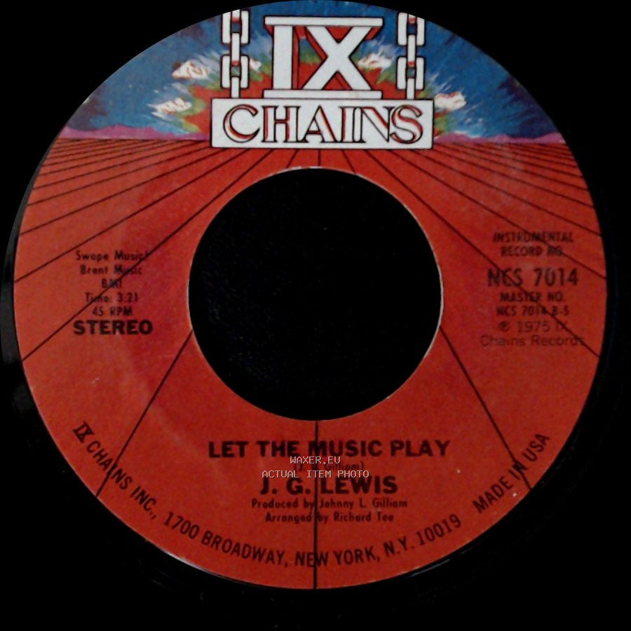 J. G. Lewis - Let The Music Play / Let The Music Play side A