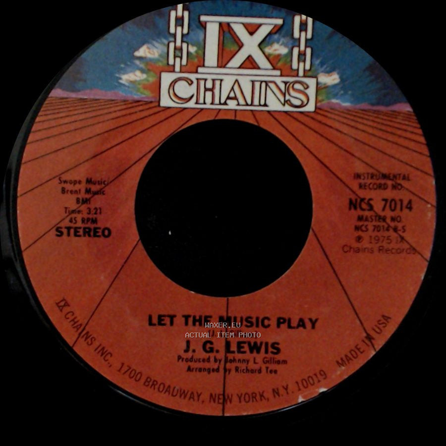 J. G. Lewis - Let The Music Play / Let The Music Play side B