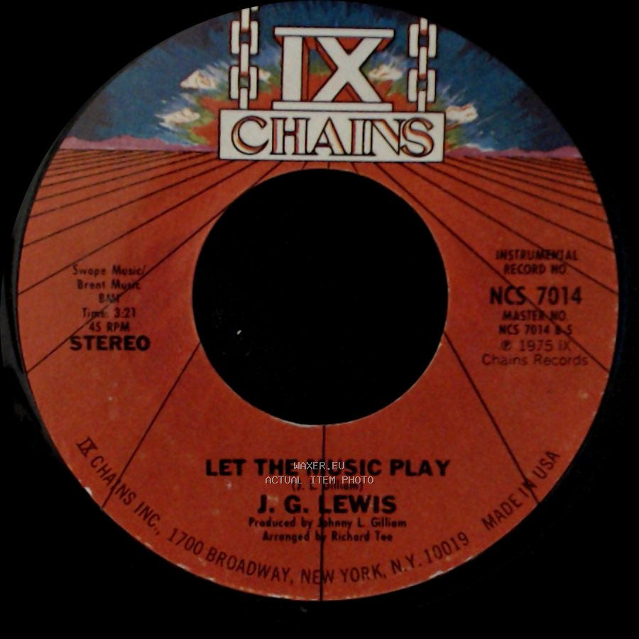 J. G. Lewis - Let The Music Play / Let The Music Play side A