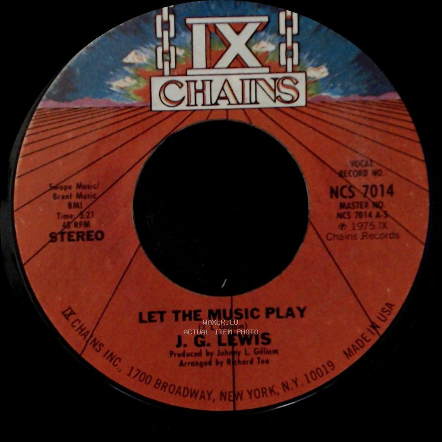 J. G. Lewis - Let The Music Play / Let The Music Play side B