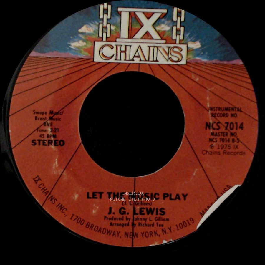 J. G. Lewis - Let The Music Play / Let The Music Play side B