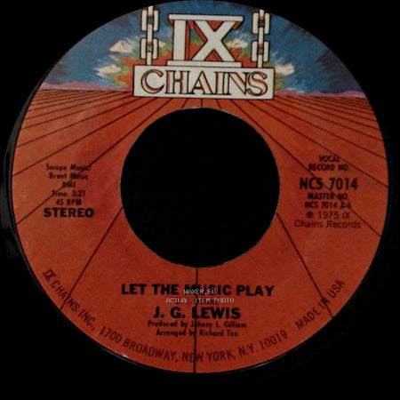 J. G. Lewis - Let The Music Play / Let The Music Play side A