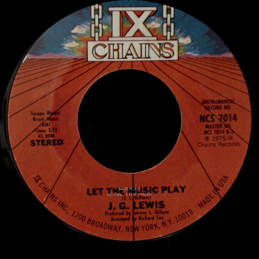 J. G. Lewis - Let The Music Play / Let The Music Play side B